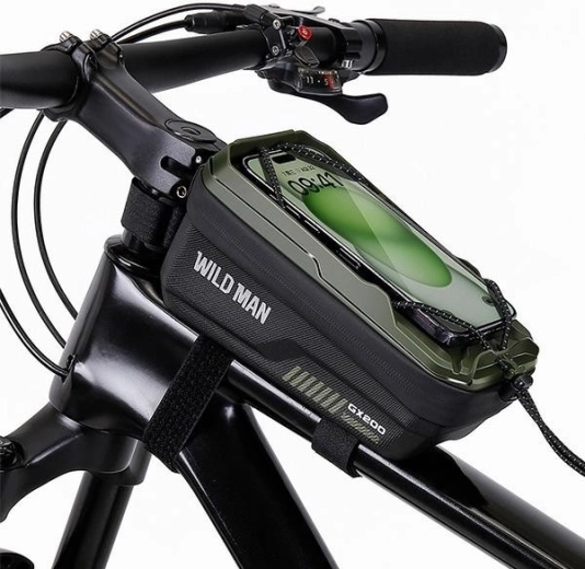 Wildman frame bike bag and phone case GX200 green