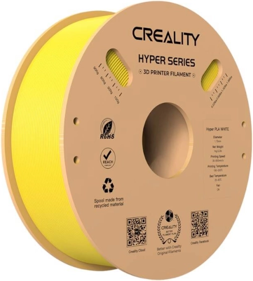 Filaments Creality Hyper PLA 1,75 mm dzeltens 1 kg