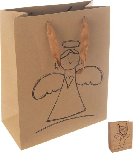 Dāvanu papīra maisiņš Eņģelis 26 × 12 × 32 cm, mikss