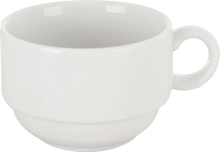 Porcelāna sakraujama krūze 180 ml MONA Tonda – balta