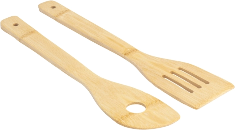 2× bamboo serving utensils included
