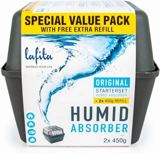Mitruma absorbētājs LAFITA ar uzpildēm 2×450 g