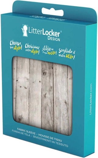 Tekstila pārvalks LitterLocker Design tvertnei Wood