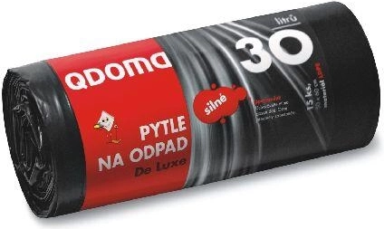 Strong trash bags 30–35 l, black, 50 × 60 cm (15 pcs)