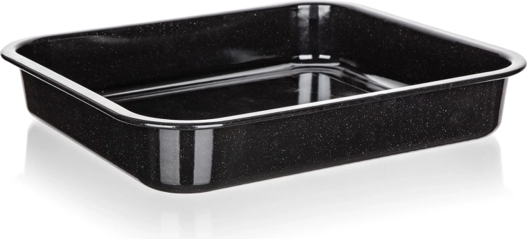 Emaljēta cepešpanna CULINARIA Black 41 × 37 × 7 cm