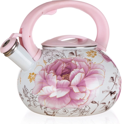 Emaljēta tējkanna 3 l MAGNOLIA, diametrs 22,5 cm