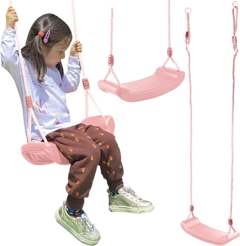 Plastic children’s swing for garden and home – pink