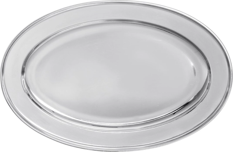Stainless steel serving tray 45 × 30 cm