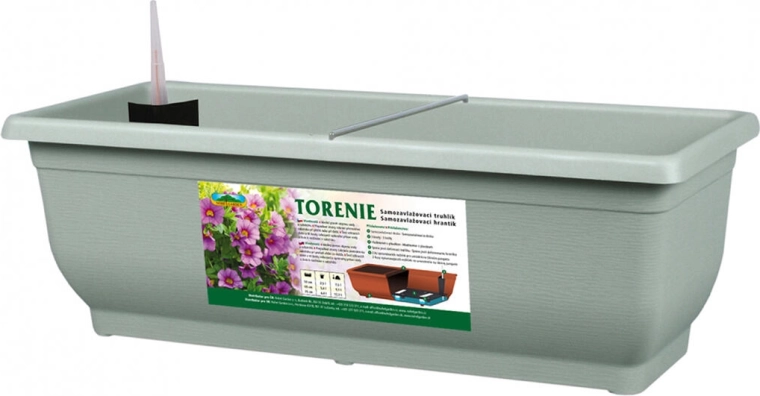 Pašlaistīšanas balkona kaste TORENIE MODERN 60 cm gaiši zaļa