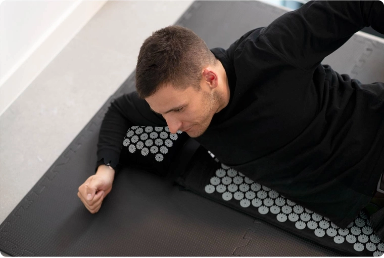 Dense acupressure stimulation for relief and relaxation