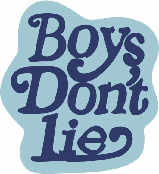 Mīksts dekoratīvs paklājs Boy's don't lie 80 × 80 cm zils