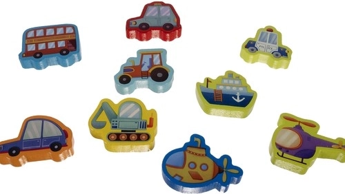 Formu šķirošana un puzle ar transportlīdzekļiem