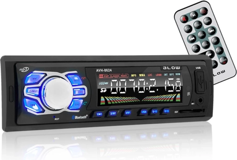 Automašīnas radio ar Bluetooth un MP3/USB/SD ieejām