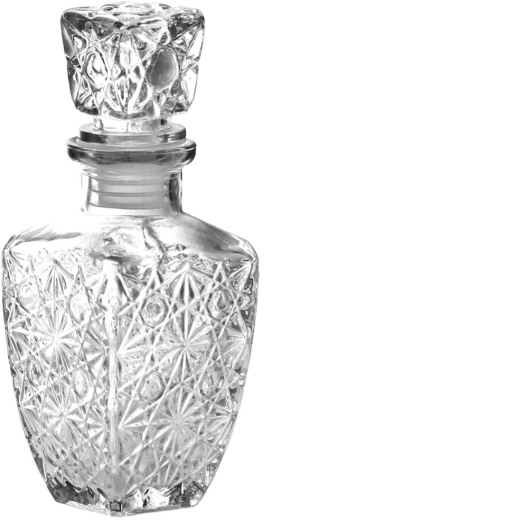 Stikla karafe 250 ml ar korķi