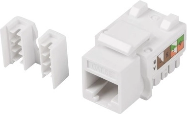 Modulāra Keystone RJ45 UTP ligzda Cat 5E 90° montāžas kārbai
