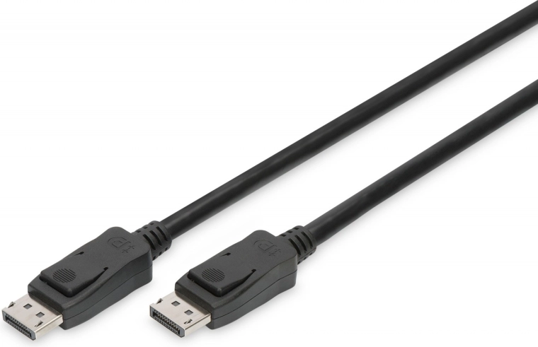 DisplayPort cable 8K with latch, 2 m, black