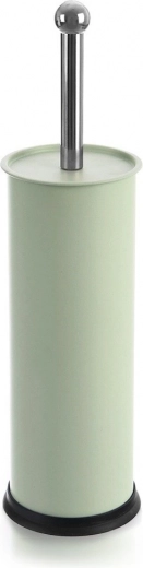 GREENISH toilet brush with stand, metal, green, 10 × 38.5 cm