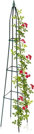 Vilde dārza obelisks kāpelējošiem augiem, zaļš, 190 cm