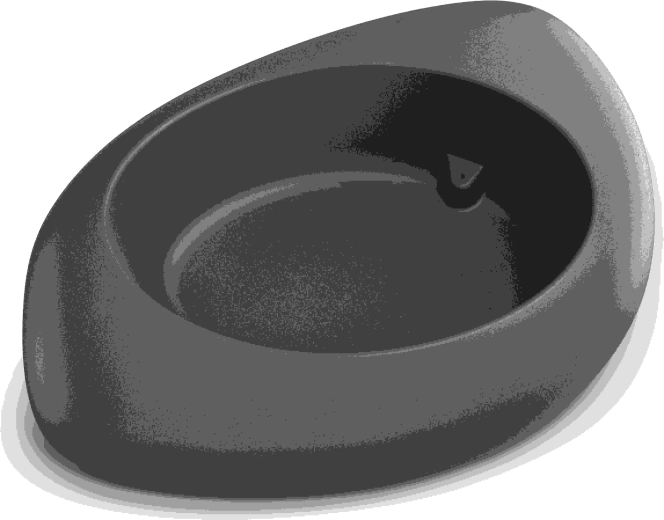 Puķu pods YEKE grafīta krāsā 80 cm