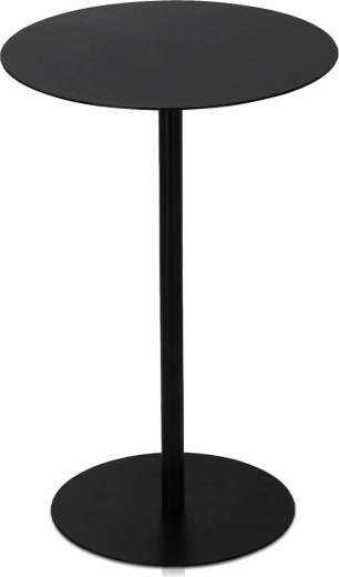Melns apaļš metāla palīggaldiņš 35 × 53 cm Trends4You