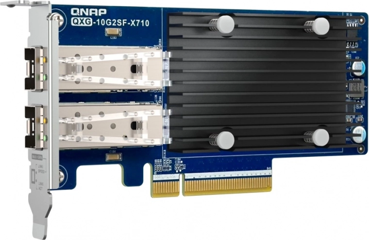 Divportu 10GbE SFP+ tīkla karte QNAP QXG-10G2SF-X710