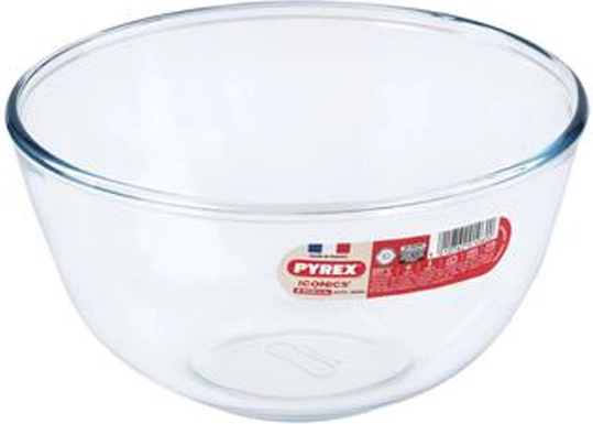 Pyrex bļoda no borosilikāta stikla 2 l