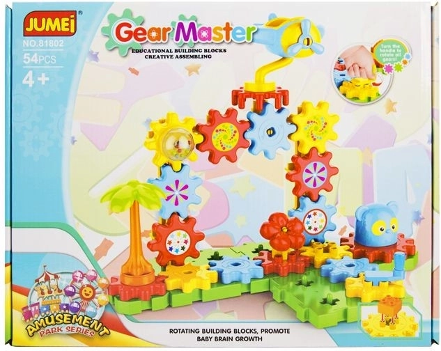 Moving building blocks Jumei 4+ amusement park (54 pieces) - 1 piece