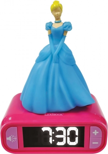 Kids’ Alarm Clock with 3D Night Light DISNEY Princess Cinderella