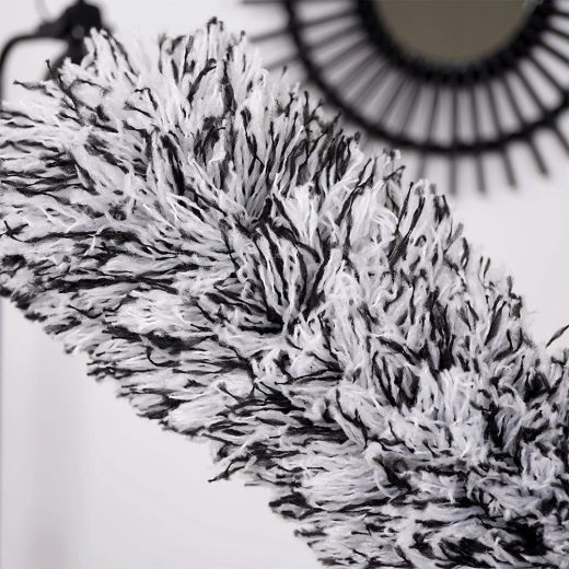 Antistatic microfiber captures dust on the first swipe