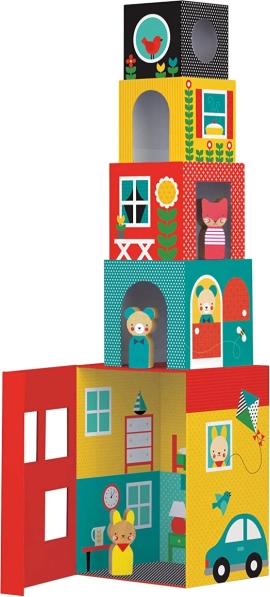 Kluču tornis ar mājiņām un figūriņām Petit Collage