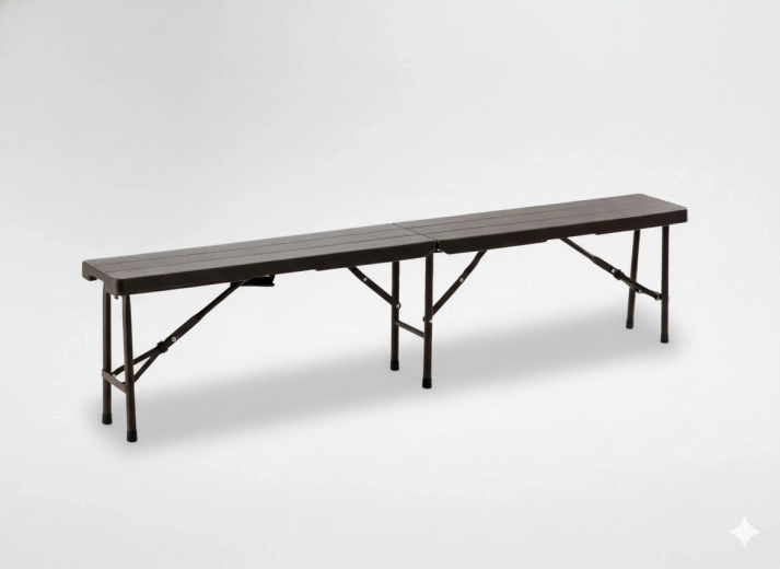 Saliekams tūrisma sols 180 × 25 × 43 cm brūns