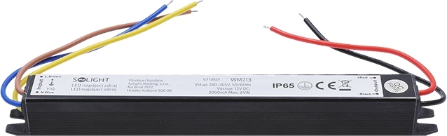 Stable output 12 V / 2 A up to 24 W