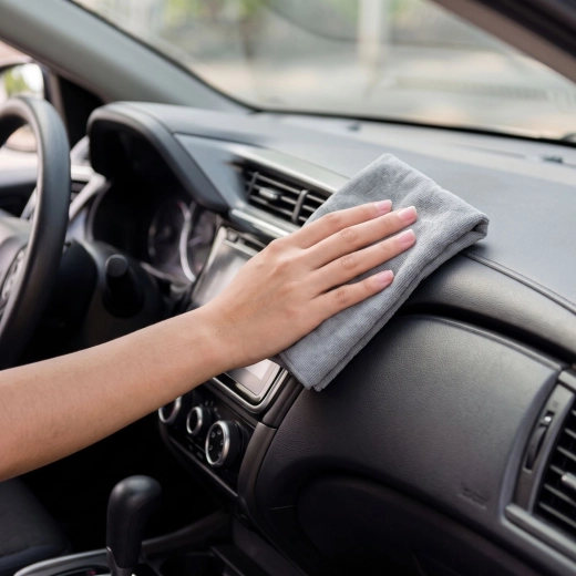 Gentle cleaning of the car interior