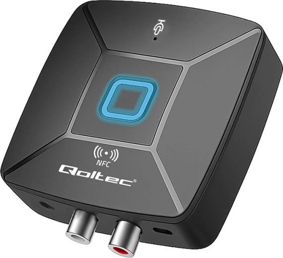 Bezvadu audio raidītājs un uztvērējs ar Bluetooth 6.0, NFC, RCA un 3,5 mm ligzdu, ar mikrofonu