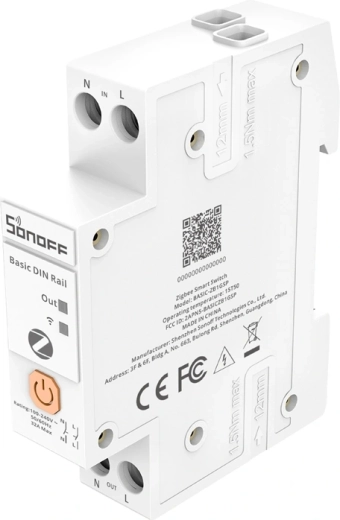 Montāža uz DIN sliedes un Zigbee 3.0