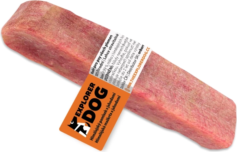 Explorer Dog Himalayan dental cheese stick with strawberries, size L