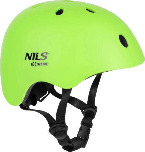 Nils Extreme MT301 Green Bicycle & Inline Skating Helmet – S (52–56 cm)