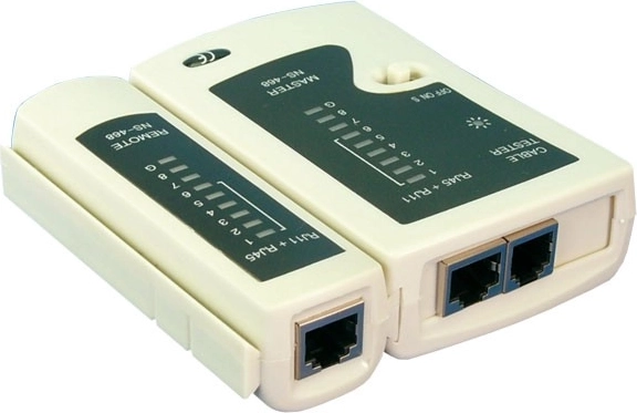 LOGILINK RJ11/RJ12/RJ45 kabeļu testeris ar attālināto vienību