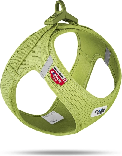Curli suņu iejūgs ar sprādzi Air-Mesh laima krāsā 2XS (2–4 kg)