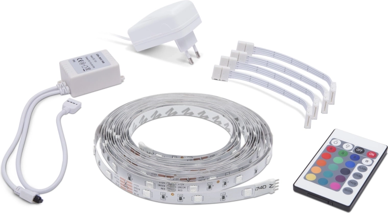 RGB LED lente 5 m ar tālvadības pulti