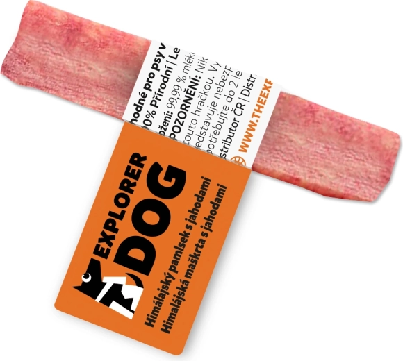 Explorer Dog Himalayan cheese dental chew with strawberries, size S