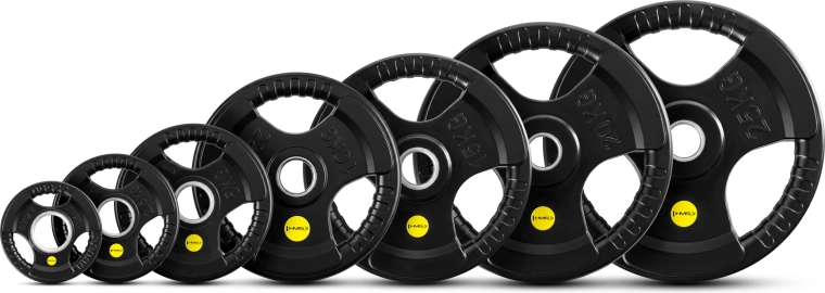 Olimpiskais gumijotais svara disks HMS TOK Pro 5 kg