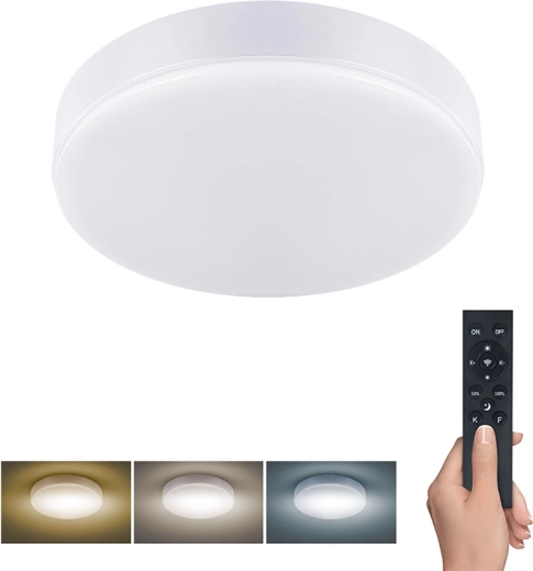 Solight LED gaismeklis Lecce ar tālvadības pulti 36 W 30 cm balts
