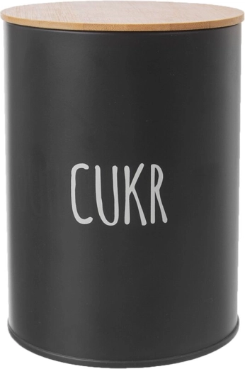 Cukura trauks Black ar bambusa vāku 11 cm