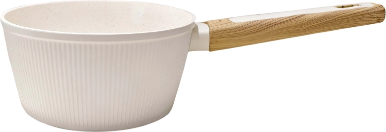 Kastroliņš Kitchisimo Bianco 18 cm ar indukcijas dibenu