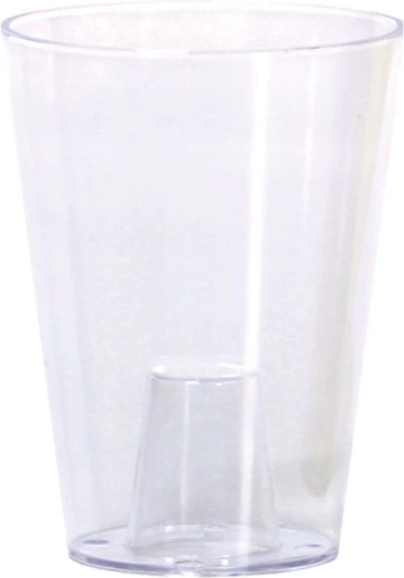 Puķupods orhidejām Coubi Orchid 13 cm – caurspīdīgi balts
