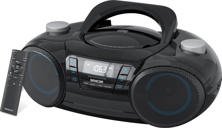 Boombox ar CD/MP3/USB/SD un Bluetooth 5.3, FM radio PLL