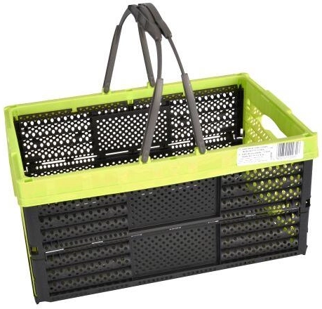 Salokāms iepirkumu grozs ar 2 rokturiem 16 l, 40 × 27 × 20 cm – krāsu mikss