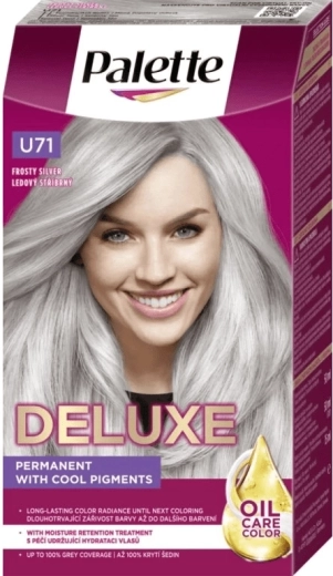 Palette Deluxe U71 Icy Silver – permanent hair color 50 ml