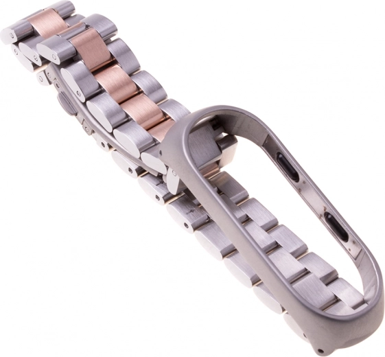 Bracelet Xiaomi Mi Band 3 / Xiaomi Mi Band 4 - silver rose gold
